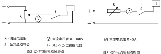 DLS-5/1雙位置繼電器檢驗(yàn)與調(diào)試線路圖