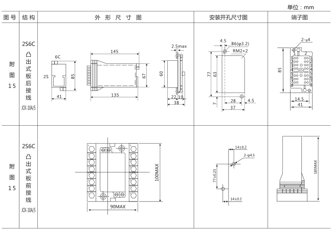 SS-22型時(shí)間繼電器外形及開孔尺寸圖片